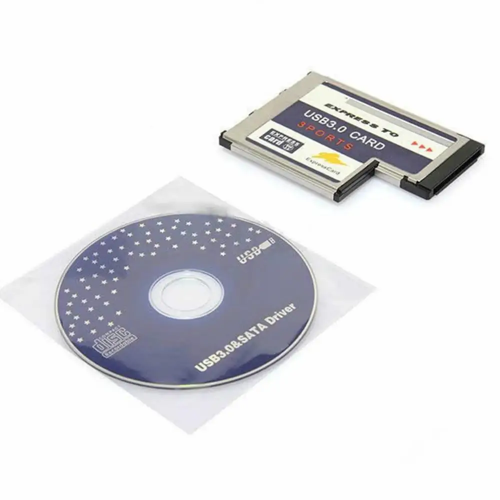 New 3 Por Hidden Inside t USB 3.0 Express Card 54mm Slot Express Card PCMCIA Converter Hidden Adapter For Laptop Notebook
