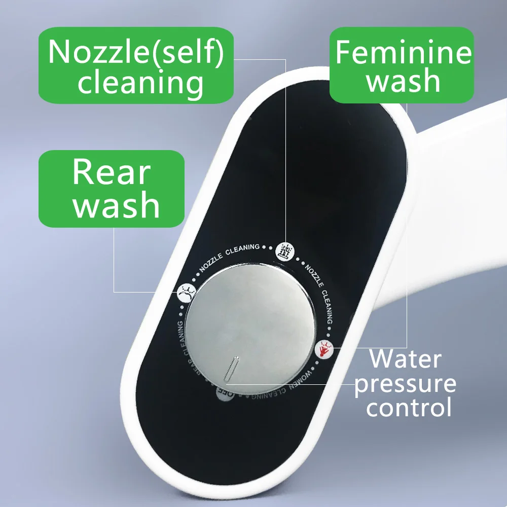 Non Electric Bidet Bidet for Toilet Seat Attachment Butt Cleaner Spray Dual Nozzle Cleaning Feminine Japanese Wash Shattaf