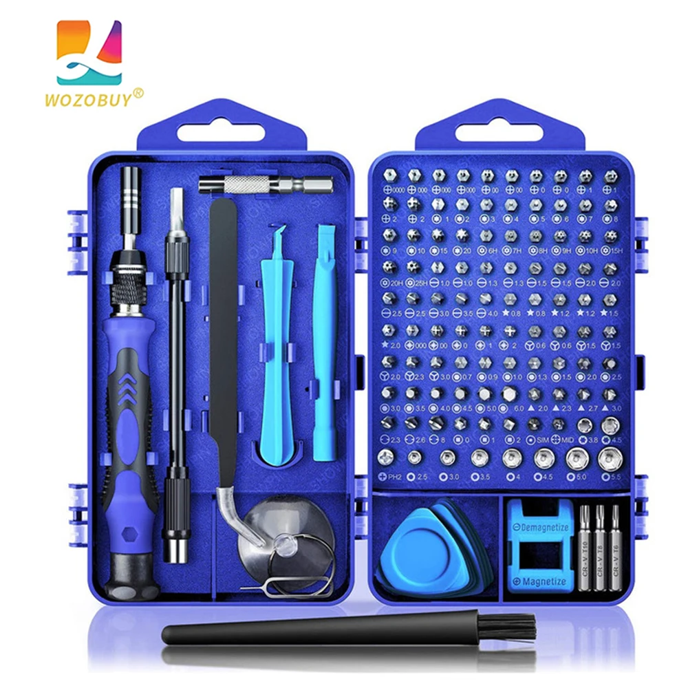 

WOZOBUY 115/122/138 in1 Precision Screwdriver Set Magnetic - Professional Screw driver Tools Set,PC Repair Tool Kit,Repair Devic