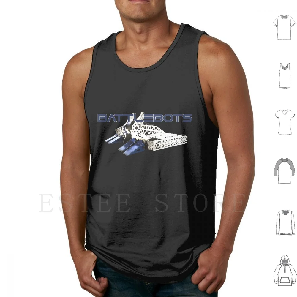 

Blue Battlebot Art Happy Tank Tops Vest Sleeveless Battlebots Battlebot Battlebots Toys