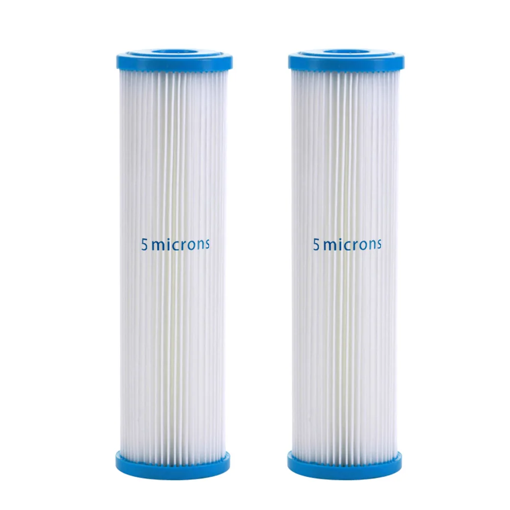 5 ไมครอน Whole House POLY POLY ตะกอนกรองน้ำ 2.5 "x 10", 2 แพ็ค
