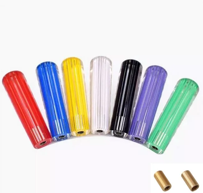 Universal 10cm Car Stripe Stitching Color Multicolor Gear Shift Knob Crystal Bubble Gear Shift Knob Colorful Shifter Lever