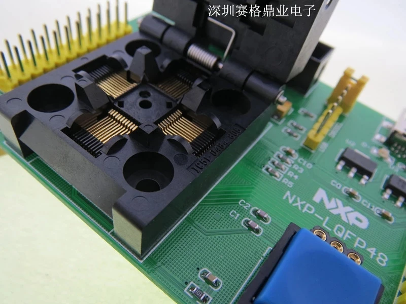 Original NXP IC Test Seat LPC2101 LPC2102 LPC2103 Burning Programm LQFP48 Socket Adapte