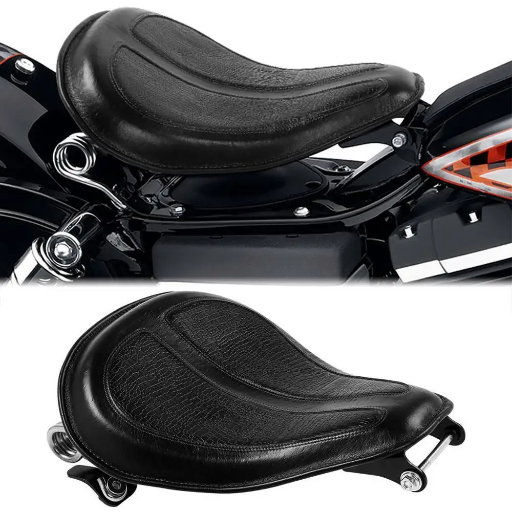 Solo Rider Seat w/ Spring Mounting Bracket For Harley Sportster XL 883 1200 Sportster 1200 883 2004-2006 2010-Up Motorcycle