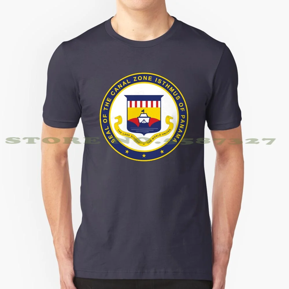 Seal Of The Canal Zone Isthmus Of Panama 100% Cotton T-Shirt Seal Canal Zone Panama Canal Zona Libre Free Zone Isthmus Pty