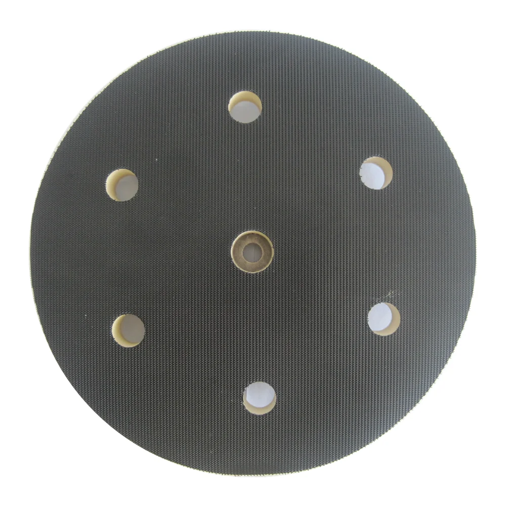 후크 및 루프 6 홀 8 "210mm 백업 패드, 9mm 및 샌더, 자동차, 복원 용 교체.