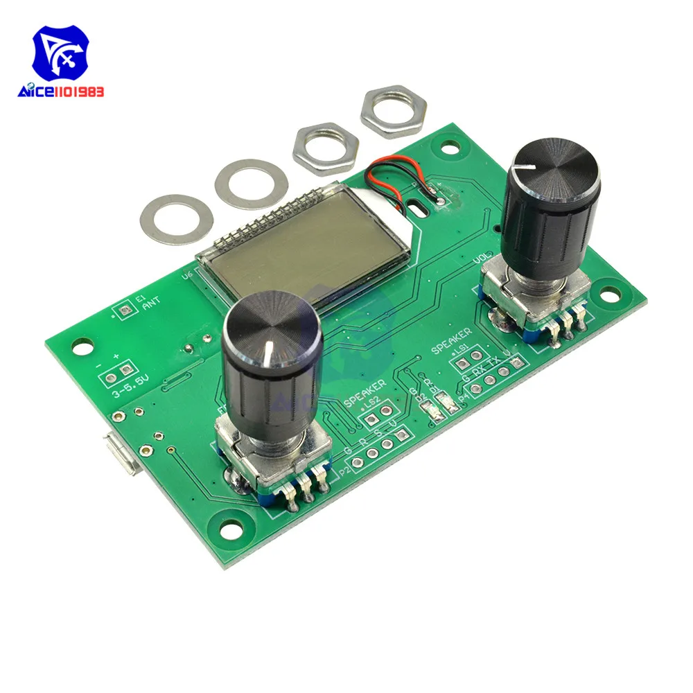 Modulo ricevitore Wireless Radio FM Stereo diymore Display LCD digitale DSP PLL 87.0MHz-108.0MHz con Encoder e manopola