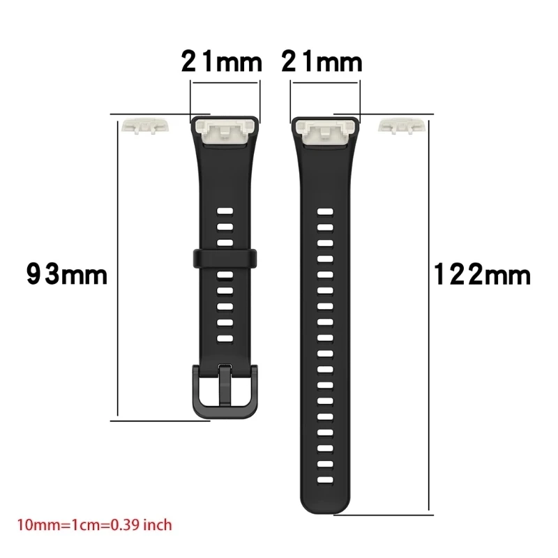BEHUA Replacement Strap Sport Silicone Watch Band For Huawei Honor Band 6 Wrist Adjustable Watchbands for Huawei Band 6 Bracelet