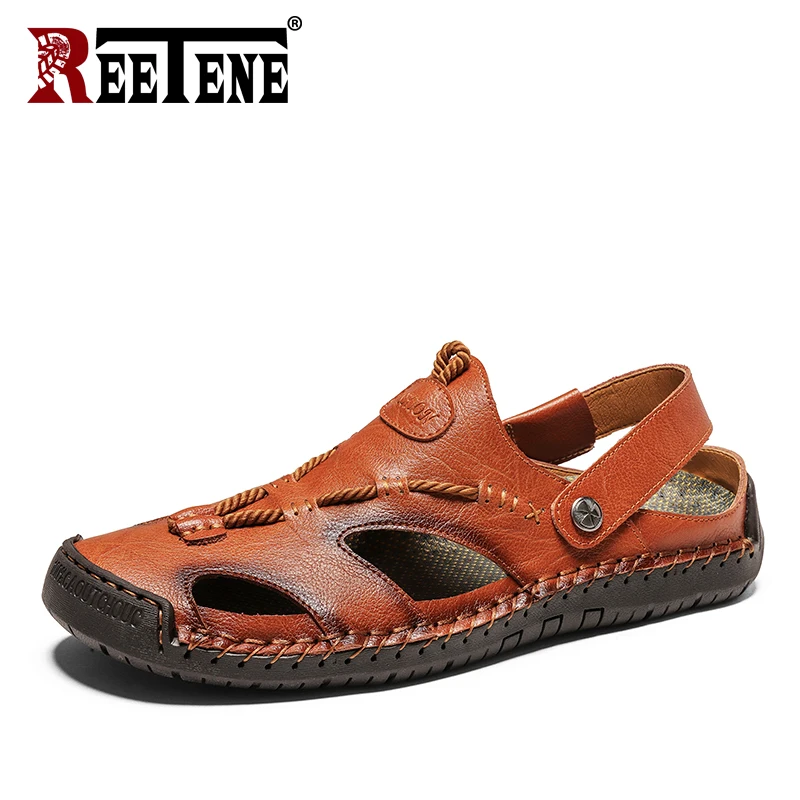 

REETENE Big Size 38-48 Men'S Sandals Summer Men Beach Sandals Outdoor Casual Sandals For Men Comfort Breathable Sandals Male