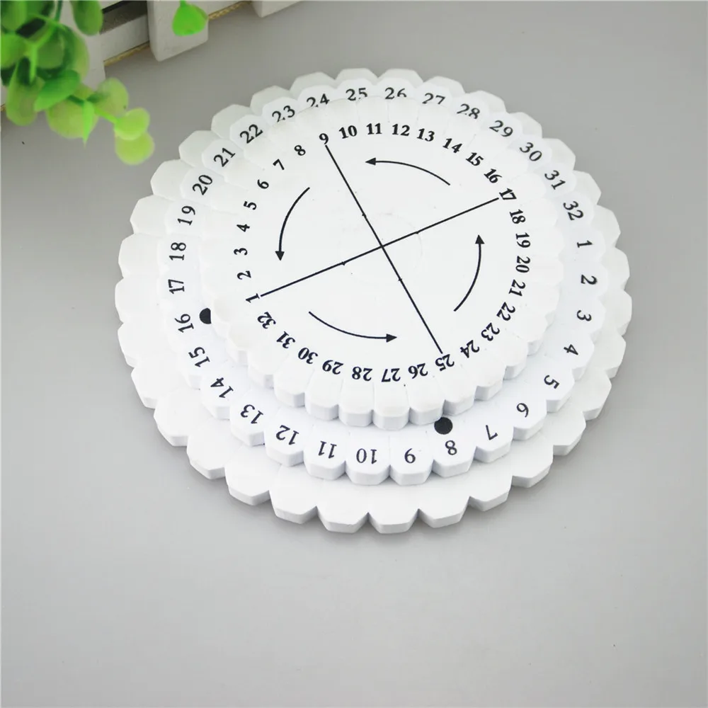 Round Square Plate Jade Macrame Kumihimo Disc Braided Cord String Bracelet Handmade Schijf Disk DIY Materials Tools ds5-P