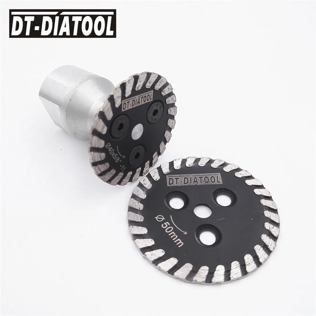 Dt 1Pc Hot Pressed Mini Diamond Blade Met Verwijderbare 5/8-11 Lange Flens En 1Pc Blade