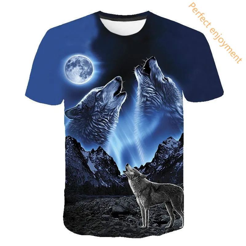 Casual Loose Short Sleeve T-Shirt, DIY Photo Customization, Creative Animal , Digital Printing, Holiday Fashion, New Prod