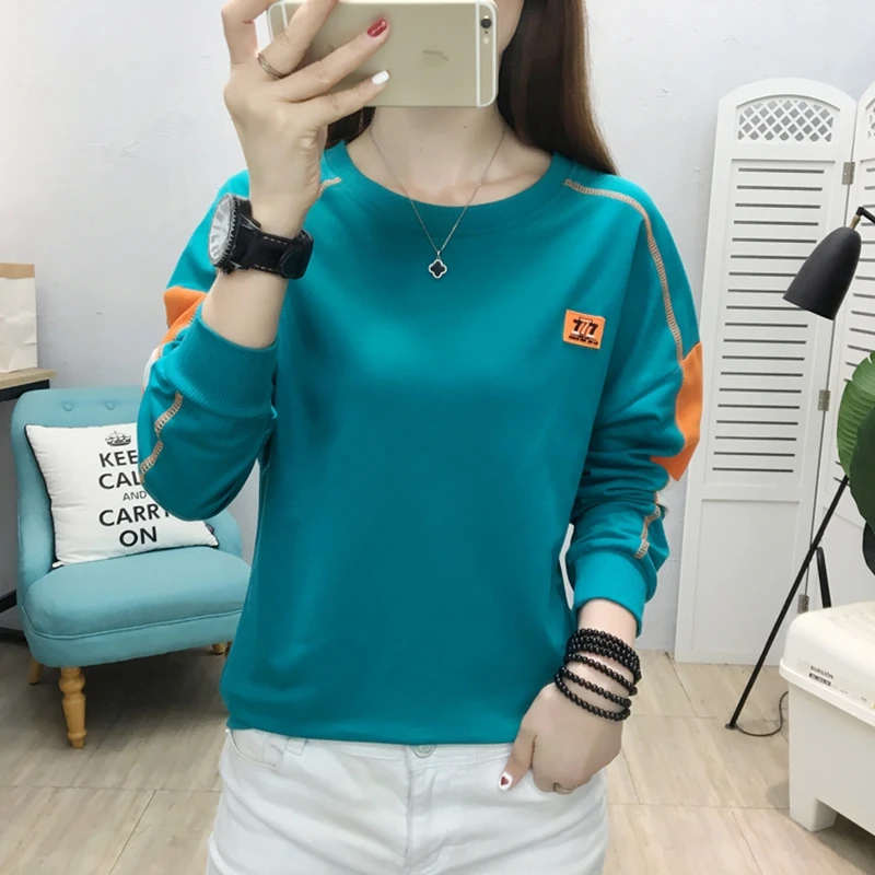 Vetement Femme 2022 Rời Nữ Casual Quần Áo Mùa Xuân, Mùa Thu Áo Nữ Áo Thun Chui Đầu Người Phụ Nữ Dài Tay Mồ Hôi Ropa De Mujer