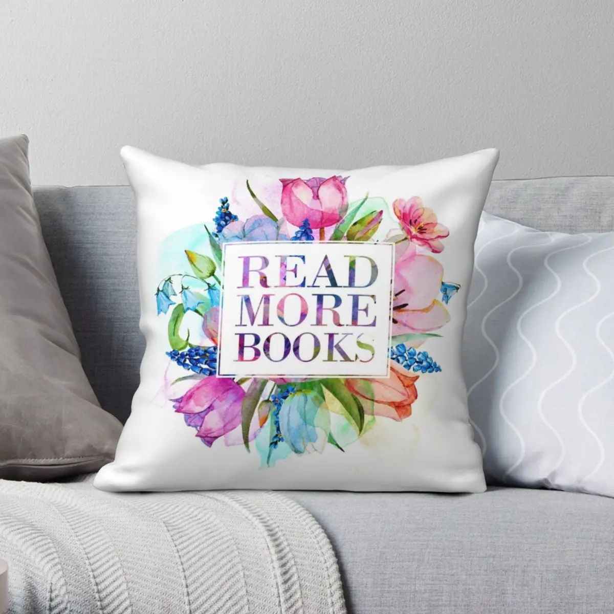 

Read More Books Pastel Pillowcase Polyester Linen Velvet Creative Zip Decor Throw Pillow Case Home Cushion Cover