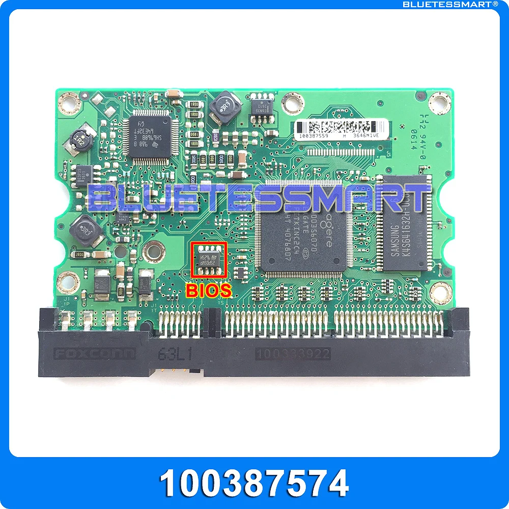 hard drive parts PCB logic printed circuit board 100387574 for Seagate 3.5 IDE/PATA hdd data recovery and repair