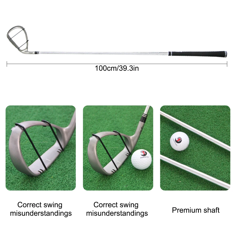 GLOOF Golf Swing Trainer Aided Hold Zinc Alloy Accessories Improve the  Accuracy of Hitting the Ball for Chipping Hitting