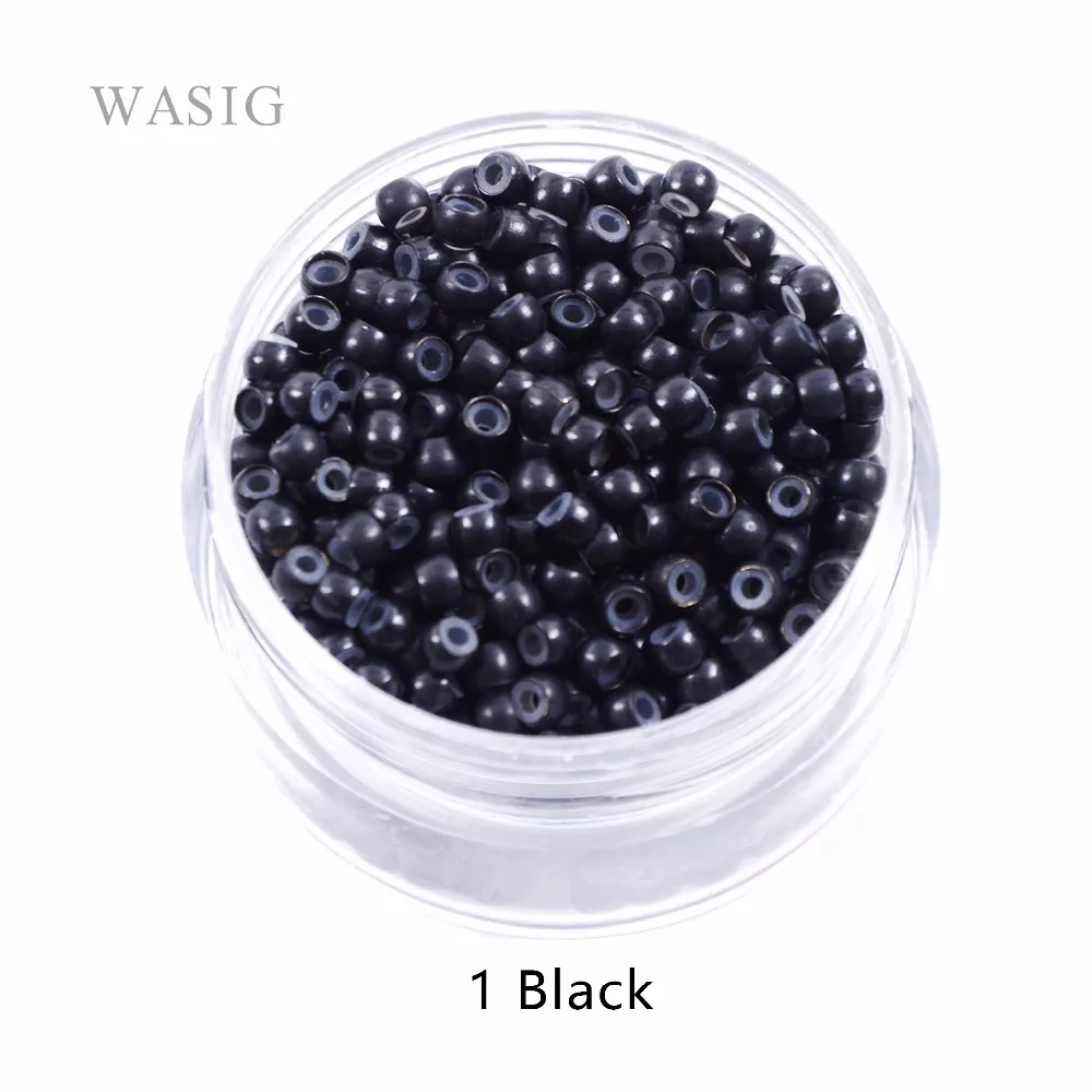 200 sztuk/500 sztuk 3.0mm silikonowe Nano pierścienie miedziane pierścienie z silikonową podszewką koraliki do włosów gumki do włosów narzędzia do przedłużania włosów