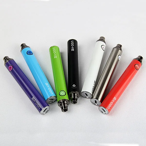 1pc UGO VIII Ego T 1300 mAh Hookah Mini Vaper Pen Battery 510 Thread V3 Passthrough Micro USB Electric Cigarette Vaporizer