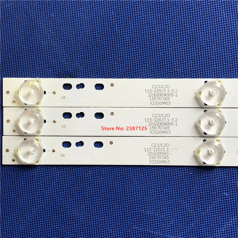 3pcs LED Backlight Strip  XJ32D06-ZC14F-07 XJ320M06 LED32C8 HS320M02 303XJ320034 SHYS32D06-ZC14F-01 CRH-K323535T03064CA-Rev1.1