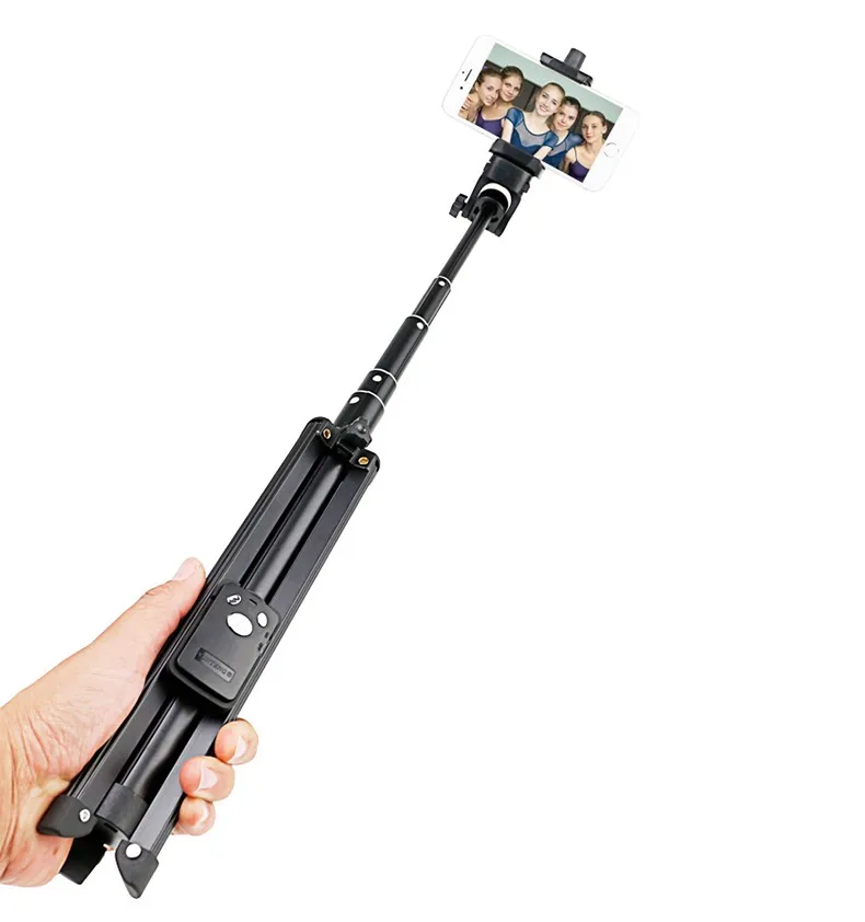 YunTeng 3 in 1 Aluminum Extendable Foldable Selfie Sticks Tripod With Remote Bluetooth For IPhone XS X 7plus Xiaomi Huawei