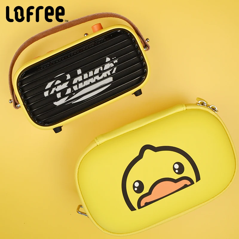 

Yellow DUCK Poison-M Bluetooth Speaker Restore FM Radio Outdoor Portable Wireless Music speaker With Handbag