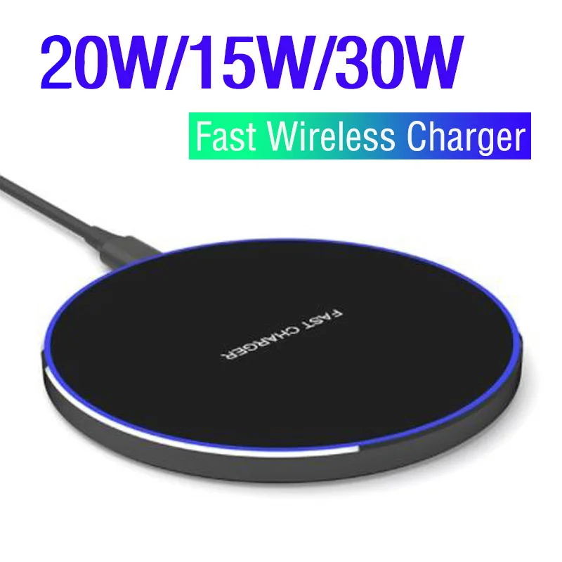 

30W 20w Qi Wireless Charger Dock for Samsung Galaxy S24 Ultra Wireless Induction Fast Charging Pad