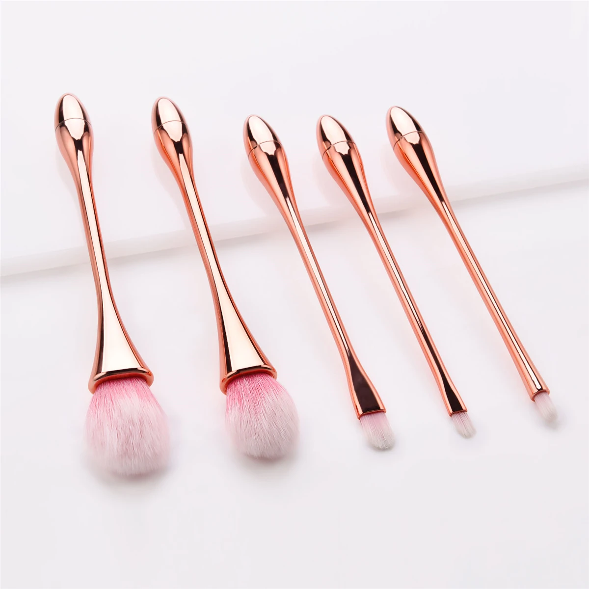 New Makeup Brushes 5 Pcs/Set Multi-Color Hair Slim Handle Brand Design Cosmetic Tools Kit Concealer Blusher Brush