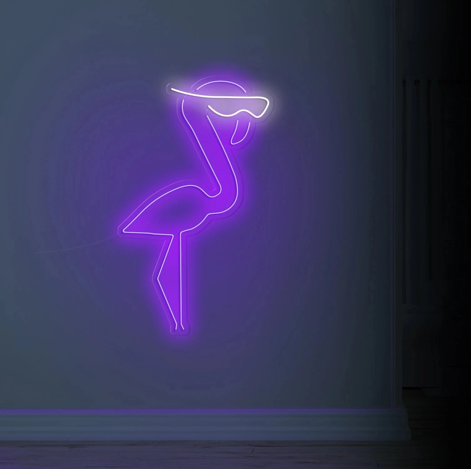 OHANEONK Cool Flamingo LED Neon Sign Light Letter Name Logo Personalized Neon Sign Custom For Party Wedding Home Decorative