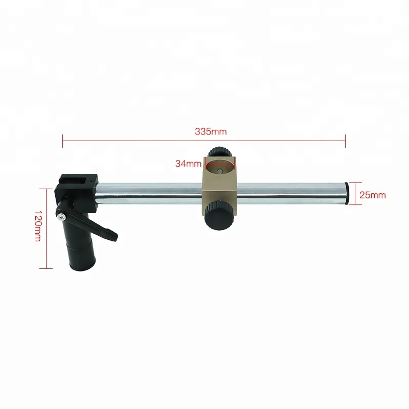 

Diameter 25mm/34mm Heavy Duty Multi Axis Adjustable Metal Arm Support For Video Industry Microscope Table Stand Part Holder