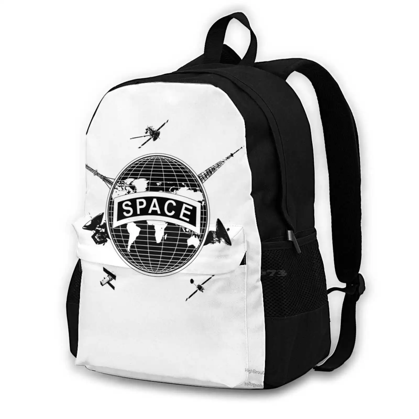 

Satellite Hot Sale Schoolbag Backpack Fashion Bags Space Ranger Military Tab Logo Patch Force Satellite Antenna Dish Globe