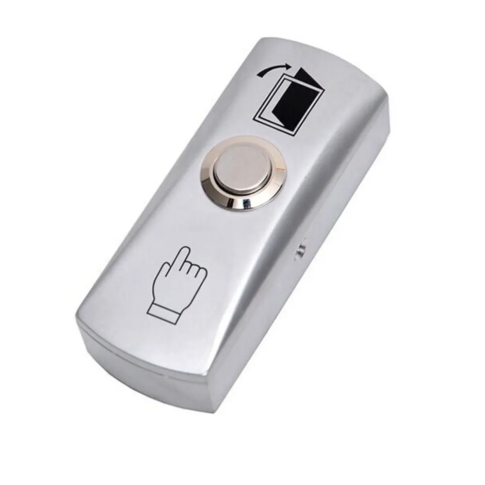 5pcs Metal Exit Button With The Bottom Box For Access Control Aluminum Alloy Material Dimensions: 80Lx30Wx23H(Mm)