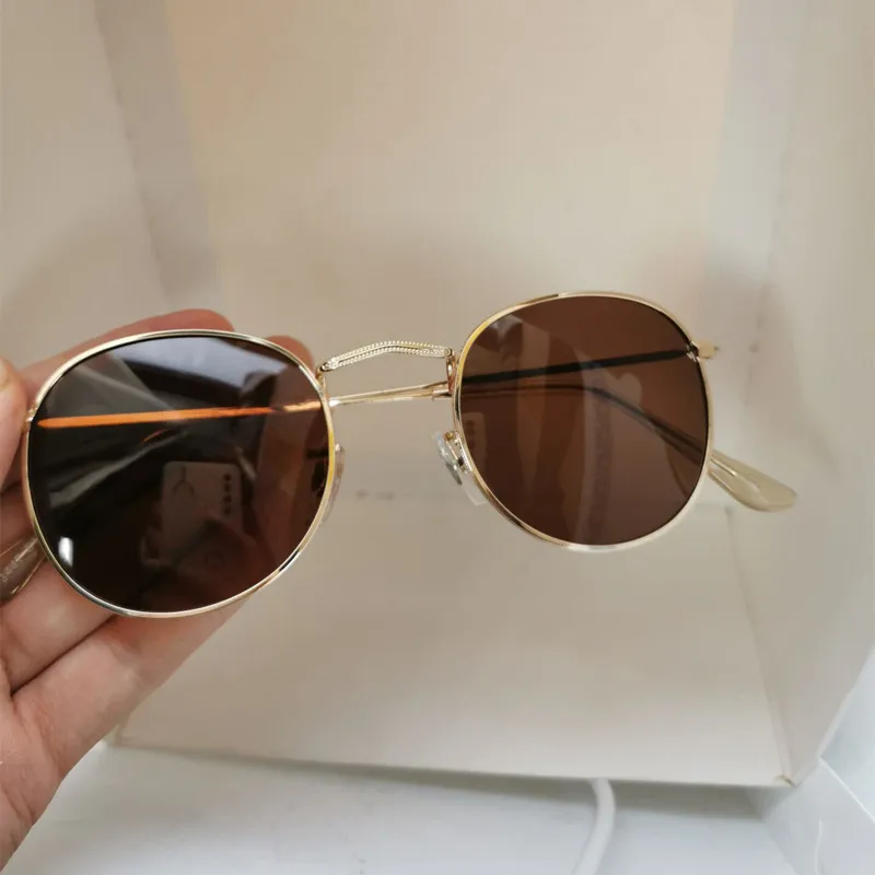 Klassische Polarisierte Sonnenbrille Designer Luxus Marke Runde Sonnenbrille Für Männer Frauen 2024 Retro Sonnenbrille Männliche Vintage Shades – Detail 3