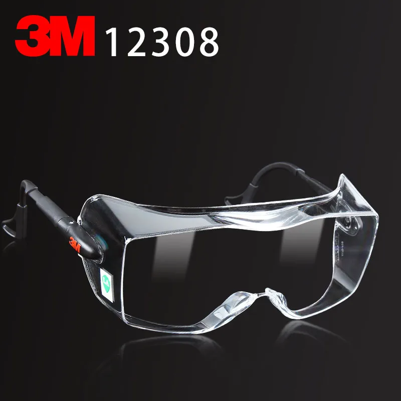 3M 12308 Multi-purpose goggles Genuine security 3M safety goggles Can be worn nearsighted glasses protect glasses