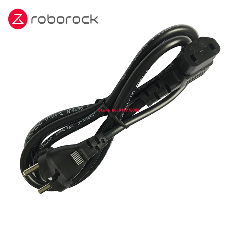 New Original Roborock S7 Power Cable for Roborock S7 Robot Vacuum Cleaner Auto-Empty Dock Station Charging Cable With EU Plug