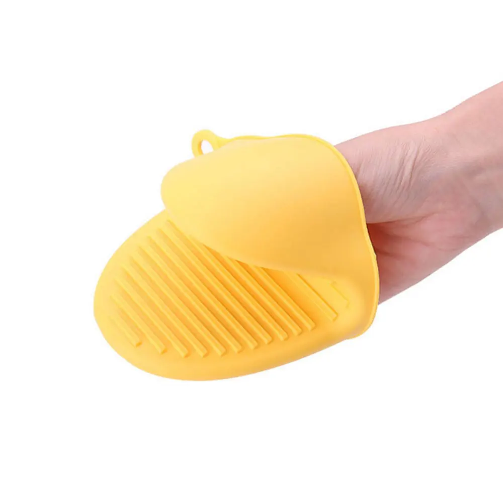 Silicone world Microwave Silicone Oven Gloves Heat Resistant Mitt Anti-slip Grips Bowl Pot Clips Kitchen Baking Cooking Gadgets