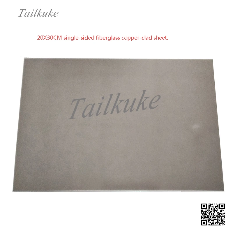 Односторонняя Стекловолоконная медная плакированная плата FR4 толщиной 20x30 см, 1,5 мм, Высококачественная Стекловолоконная плата PCB, медная пл...
