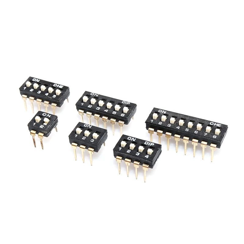 10PCS DIP SMD SMT Slide Type Switch 1P 2P 3P 4P 5P 6P 8P 10P 2.54mm Position Way DIP Black Pitch Toggle Switch Black Snap Switch