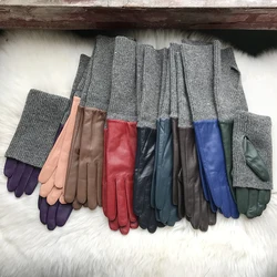 New Genuine Sheepskin Gloves Cashmere Hand Muff Women's Glove Cold And Wind Proof Warm And Thin Wholesale