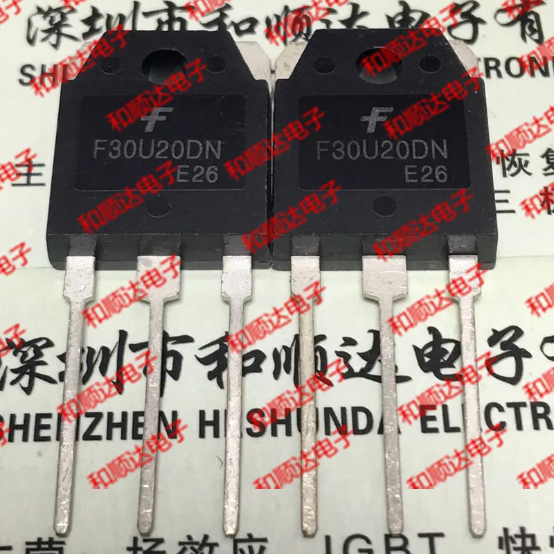 10PCS   F30U20DN FFA30U20DN    TO-3P  200V 30A