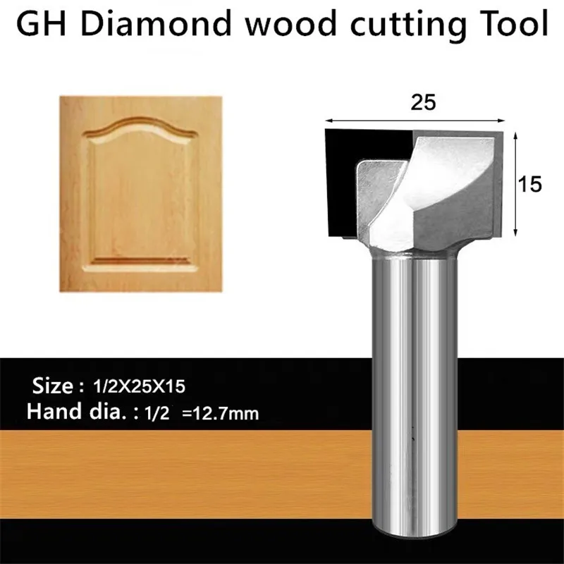 Diamant-Holzbearbeitungswerkzeug PCD Schaftfräser für CNC-Holzbearbeitung T-Nut-Fräser Bohr- und Gravierschneider – Detail 4