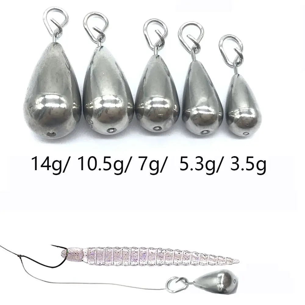 35/53/7/105/14g Fishing Sinker Fishing Tungsten fall Hook Connector Line Sinkers Quick Release Casting Fishing Accessories