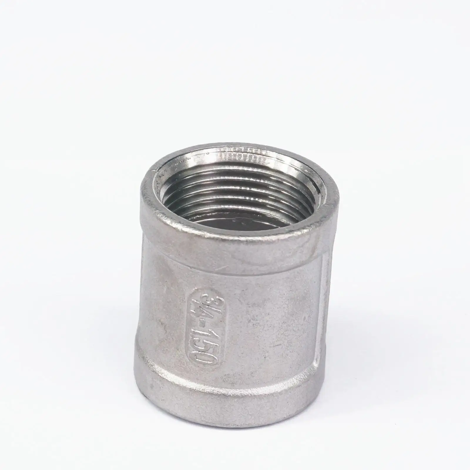 

3/4" BSP Equal Female Thread Casting 304 Stainless Pipe Fitting Coupling Connector water oil air