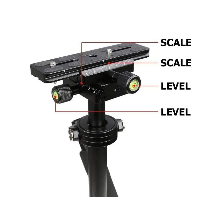 ALLOYSEED S40 Stabilizer 40cm 알루미늄 합금 사진 비디오 Steadycam Steadicam DSLR 카메라 캠코더 용 핸드 헬드 안정기