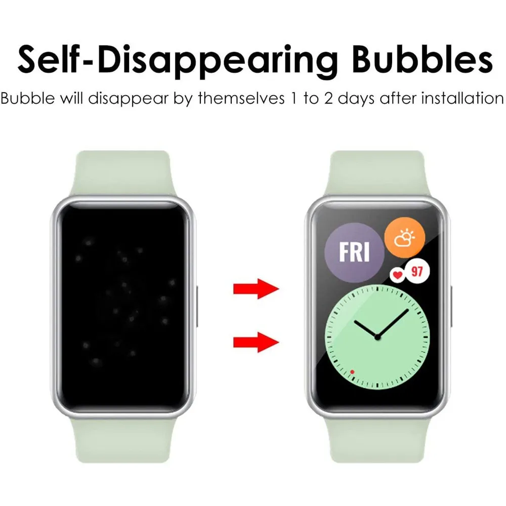 Мягкая Гидрогелевая прозрачная защитная пленка, 2 шт., защита для умных часов Huawei Fit /Honor ES, защитная крышка на весь экран