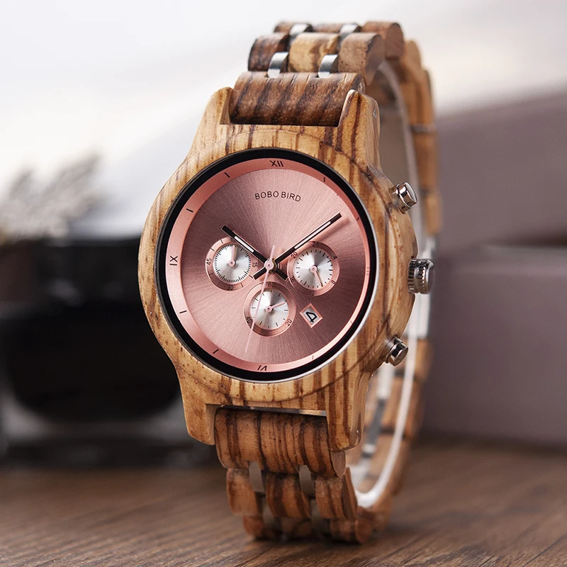 BOBO BIRD Simple Wood Women Watches reloj mujer Miyota Quartz Movement Ladies Clock Custom Wristwatch Great Gift with Wooden Box