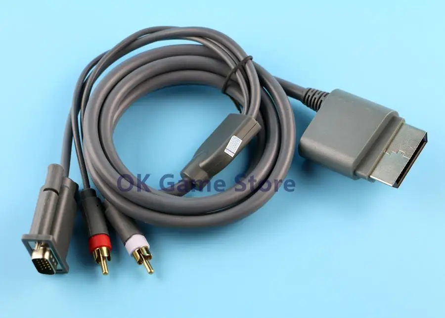 1pc For Xbox360 1.8 m HD VGA AV Cable With Optical Output HD VGA Audio/Video Cable For Xbox 360 Game Console