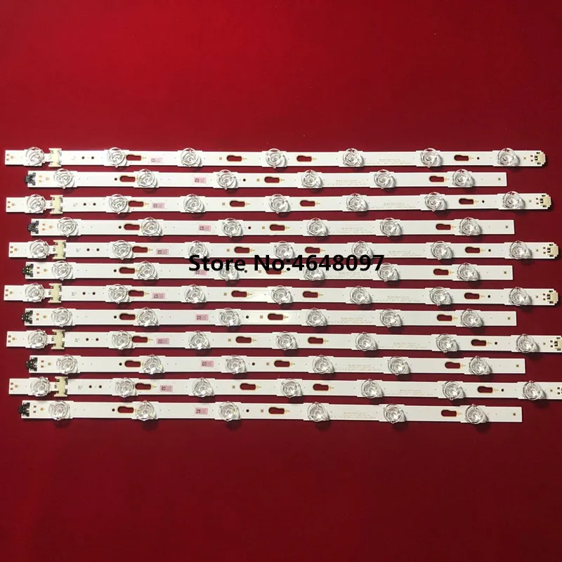 

12pcs LED Backlight 13 Lamp strip For SamSung 50'' TV LM41- 39657A 39658A R+L UN50KU6300 UE50KU6000 UE50MU6120K UE50KU6092U