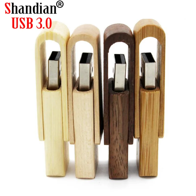 محرك أقراص فلاش USB 3.0 خشبي دوار ، 4G ، 8G ، 16G ، 32G ، 64GB ، 128GB ، محرك أقراص فلاش USB عالي السرعة ، هدايا