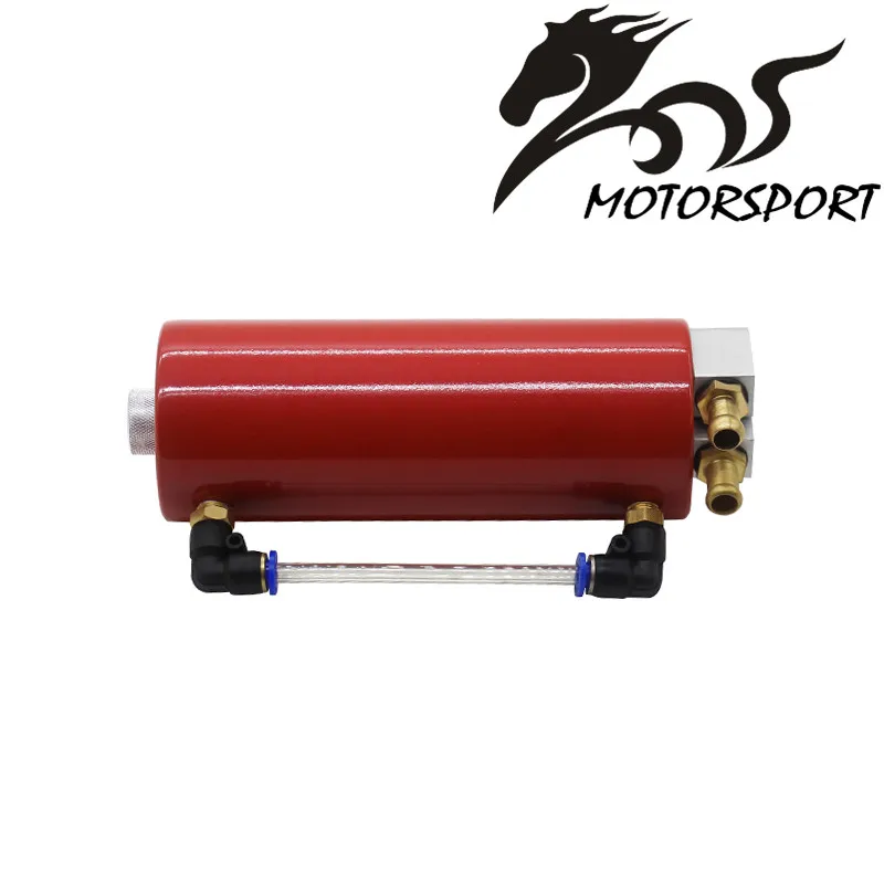 Universal 350ML Aluminum Racing Oil Catch Tank/Can Round Can Reservoir Turbo Oil Catch can