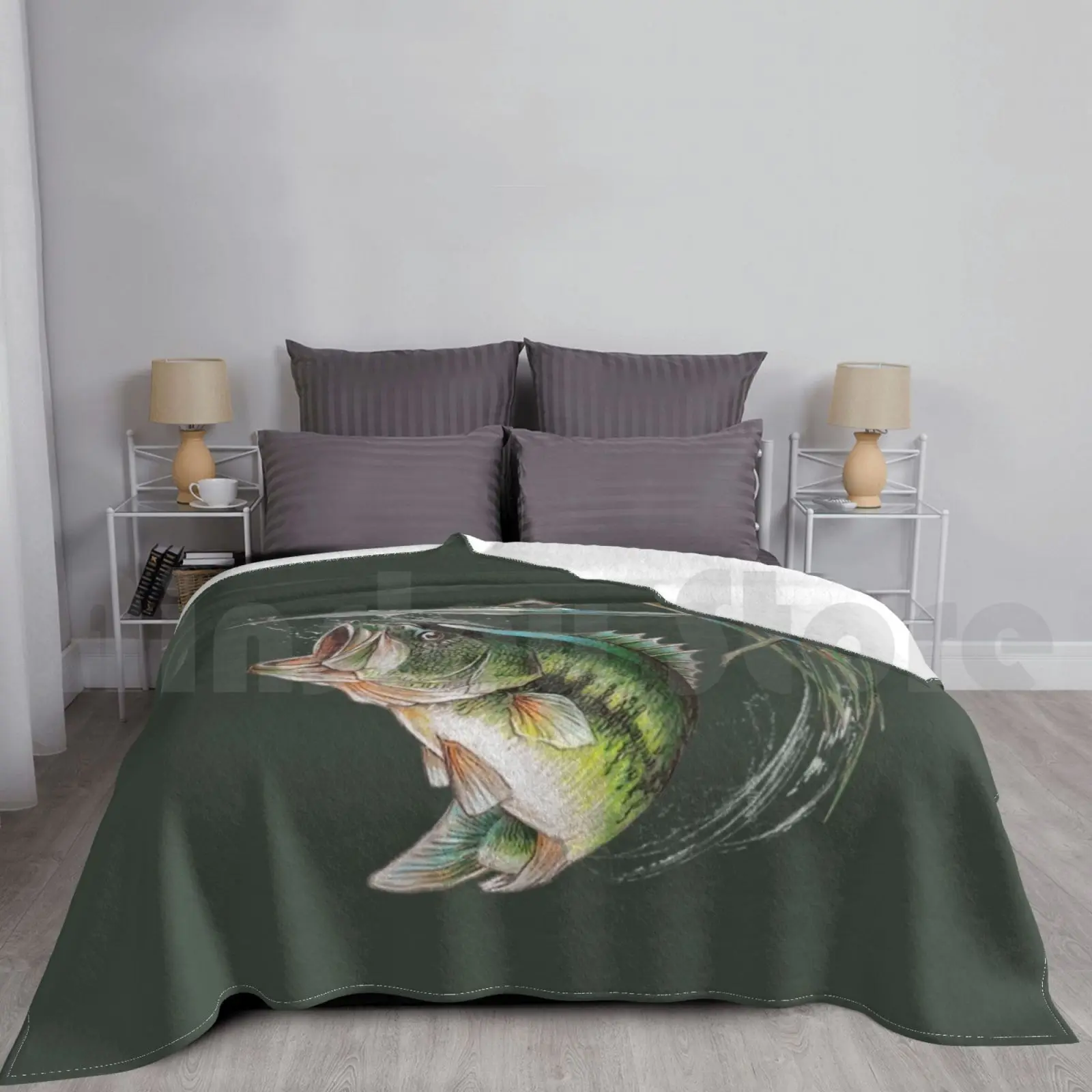 

Blanket Bass Sketch Hat Bass Sketch Largemouth Largemouth Bass Fish Fishing Wildlife Freshwater